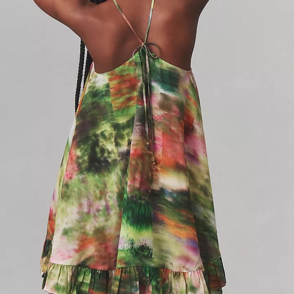 Hope for Flowers by Tracy Reese Halter Frilled Mini Dress - Picture 3 of 6